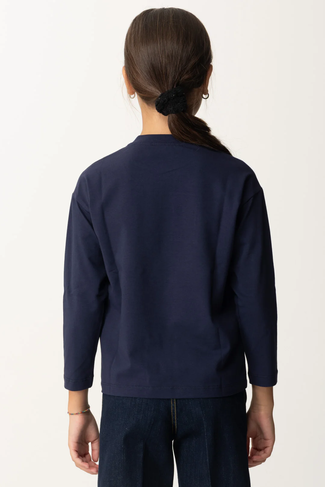 T-shirt Manica Lunga con Ricamo Logo - Image 3