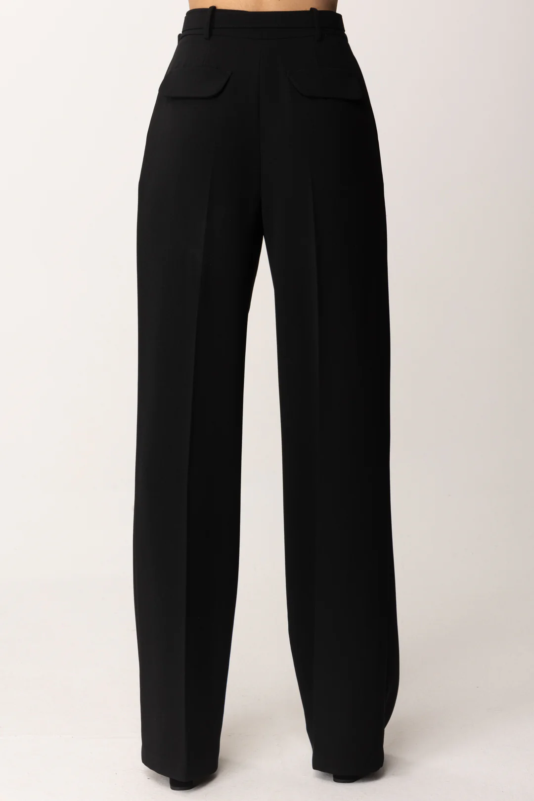 Pantaloni In Crepe con Cintura In Tinta - Image 5